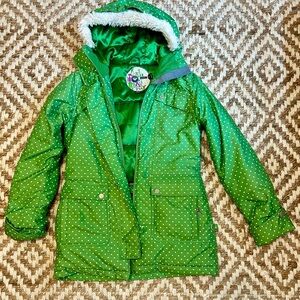 Roxy Women’s Green Parka, Size Medium